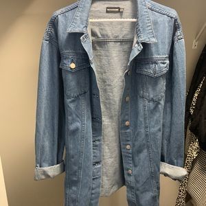 Belt Detail Denim Dress